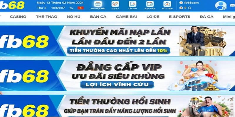 Đăng ký tham gia ngay các khuyến mãi FB68 hấp dẫn